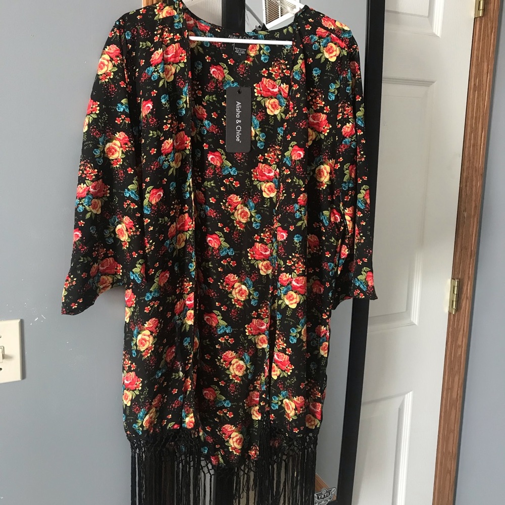 NWT Floral Long Kimono